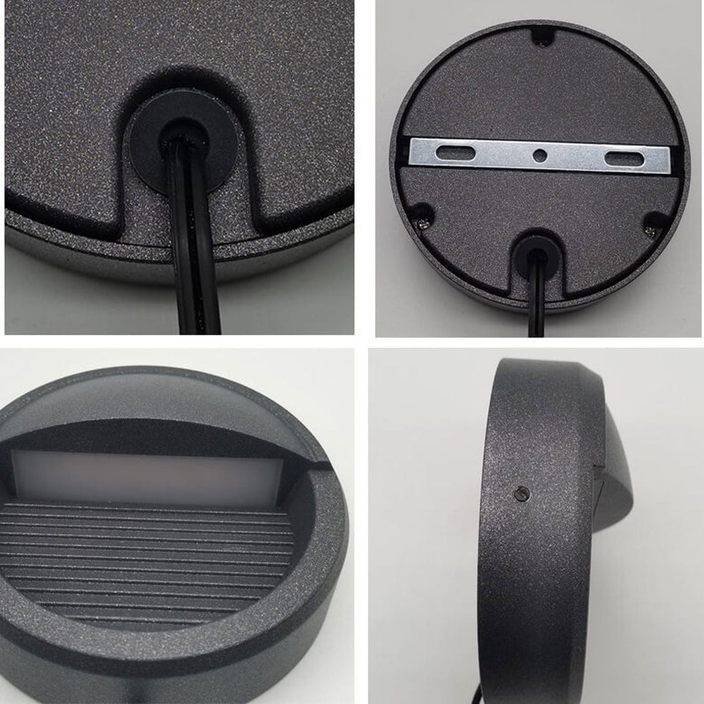 Round Aluminum Stair Enclosure Outdoor Light