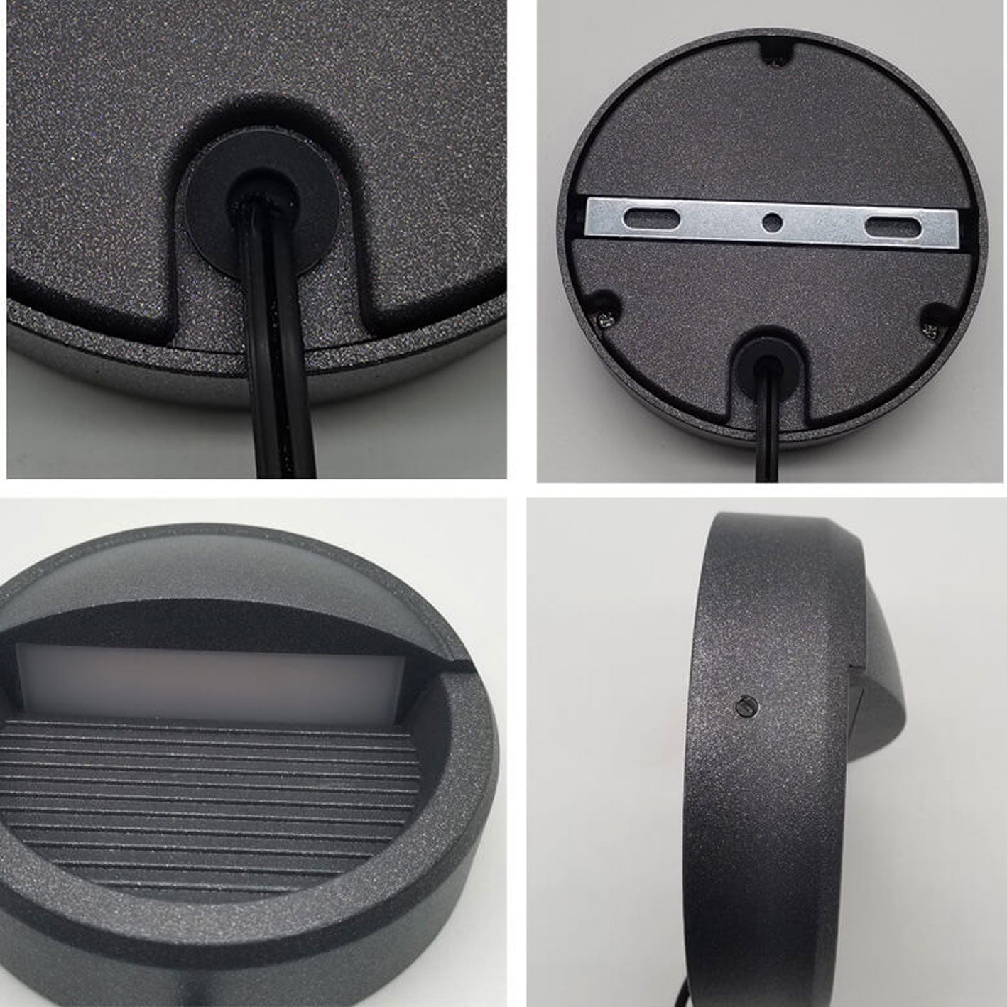 Round Aluminum Stair Enclosure Outdoor Light