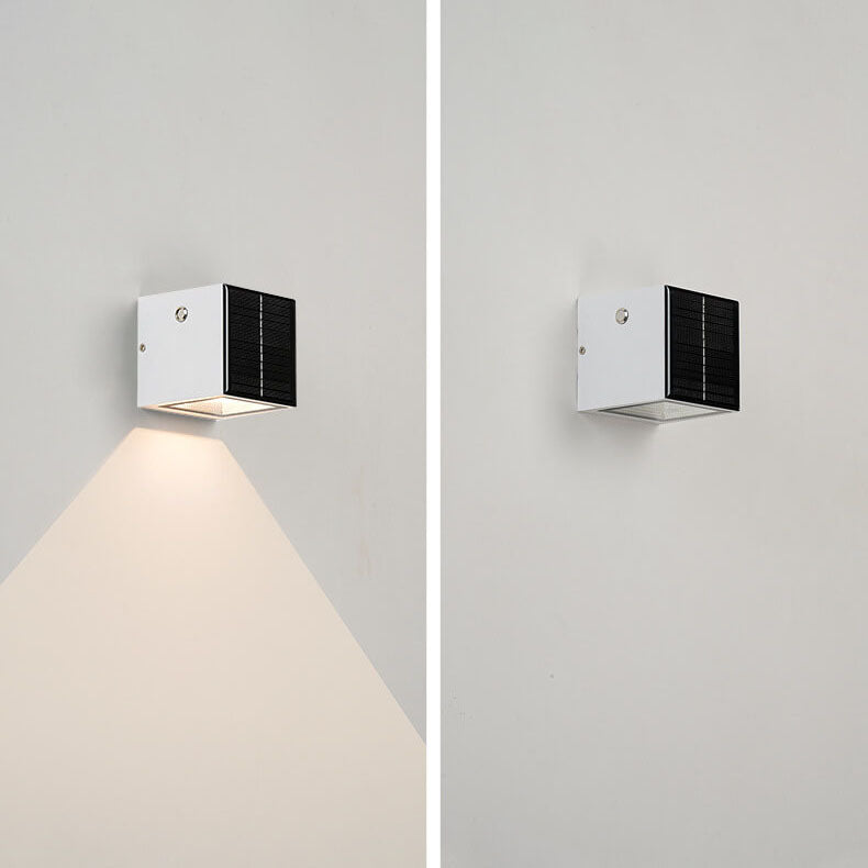 Black Rectangular Die-Cast Aluminum Outdoor Light
