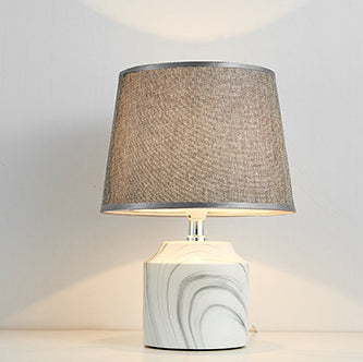 Cylinder Vase Ceramic Fabric Table Lamp