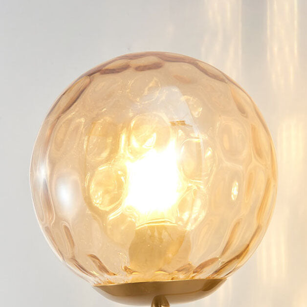 Round Ball Iron Glass Wall Lamp