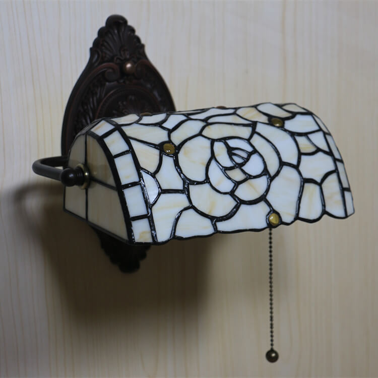 Floral Stained Glass Living Wall Lamp