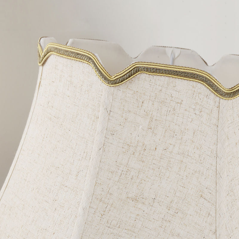 Vase Trapezoidal Ceramic Fabric Table Lamp