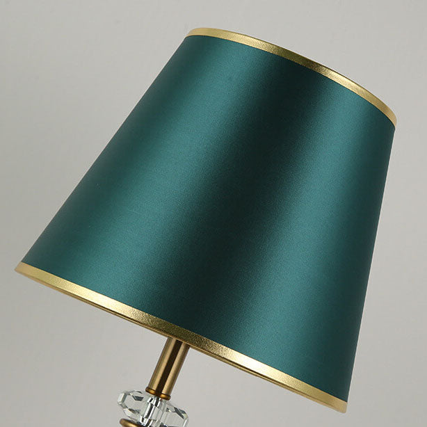 Solid Color Hardware Fabric Table Lamp
