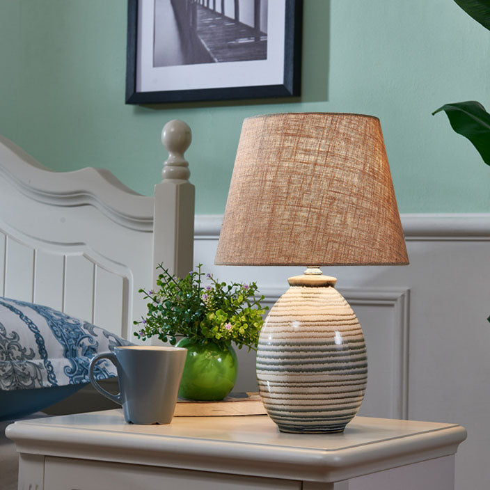 Minimal Ceramic Hardware Table Lamp