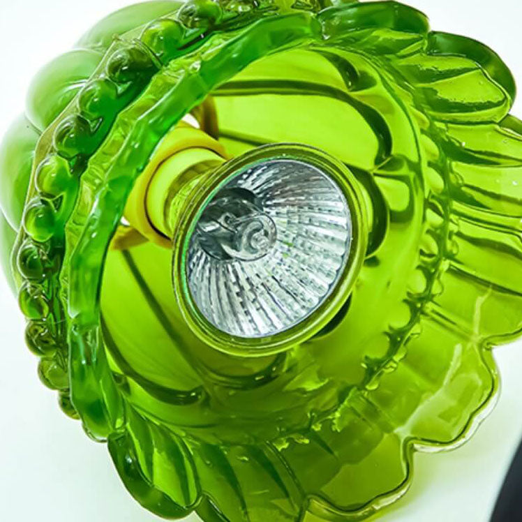 Lily Valley Glass Marble Table Lamp