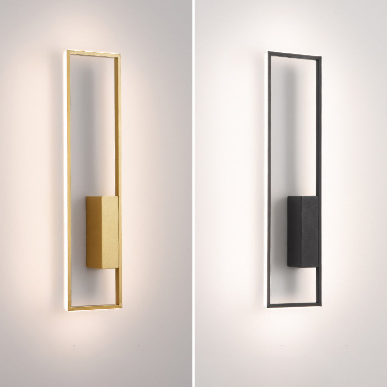 Rectangle Line Iron Silicone Wall Lamp