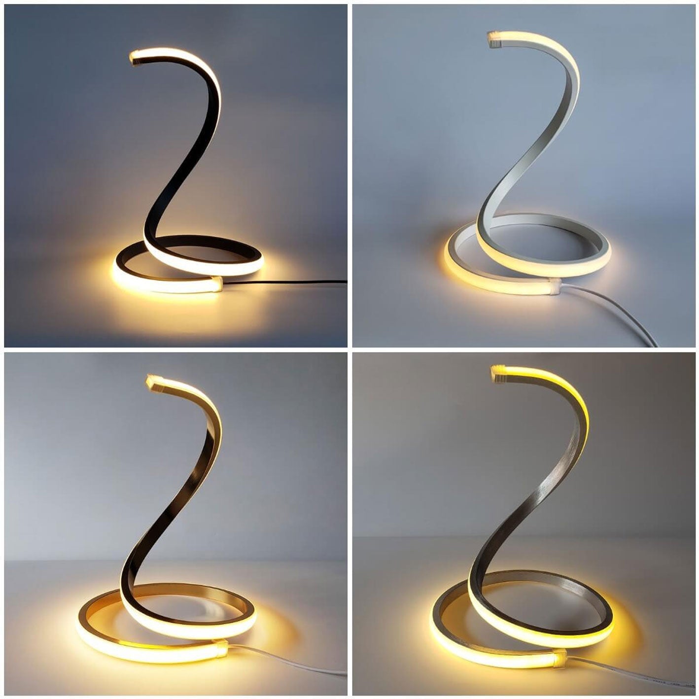 Snake Shape Touch Dimming Table Lamp