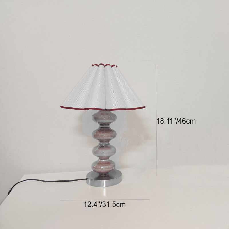 Canvas Petal Ceramic Table Lamp