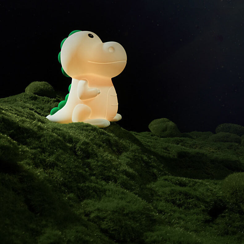 Cartoon Dinosaur Silicone Pat Table Lamp