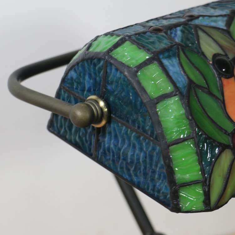 Blooming Flowers Stained Glass Table Lamp
