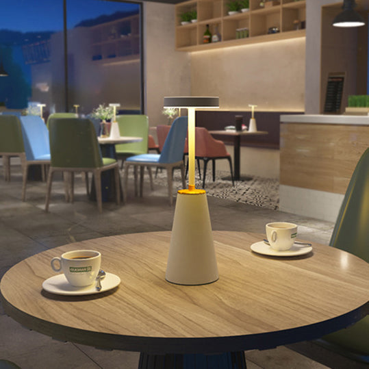 Cylindrical PC Iron Living Table Lamp