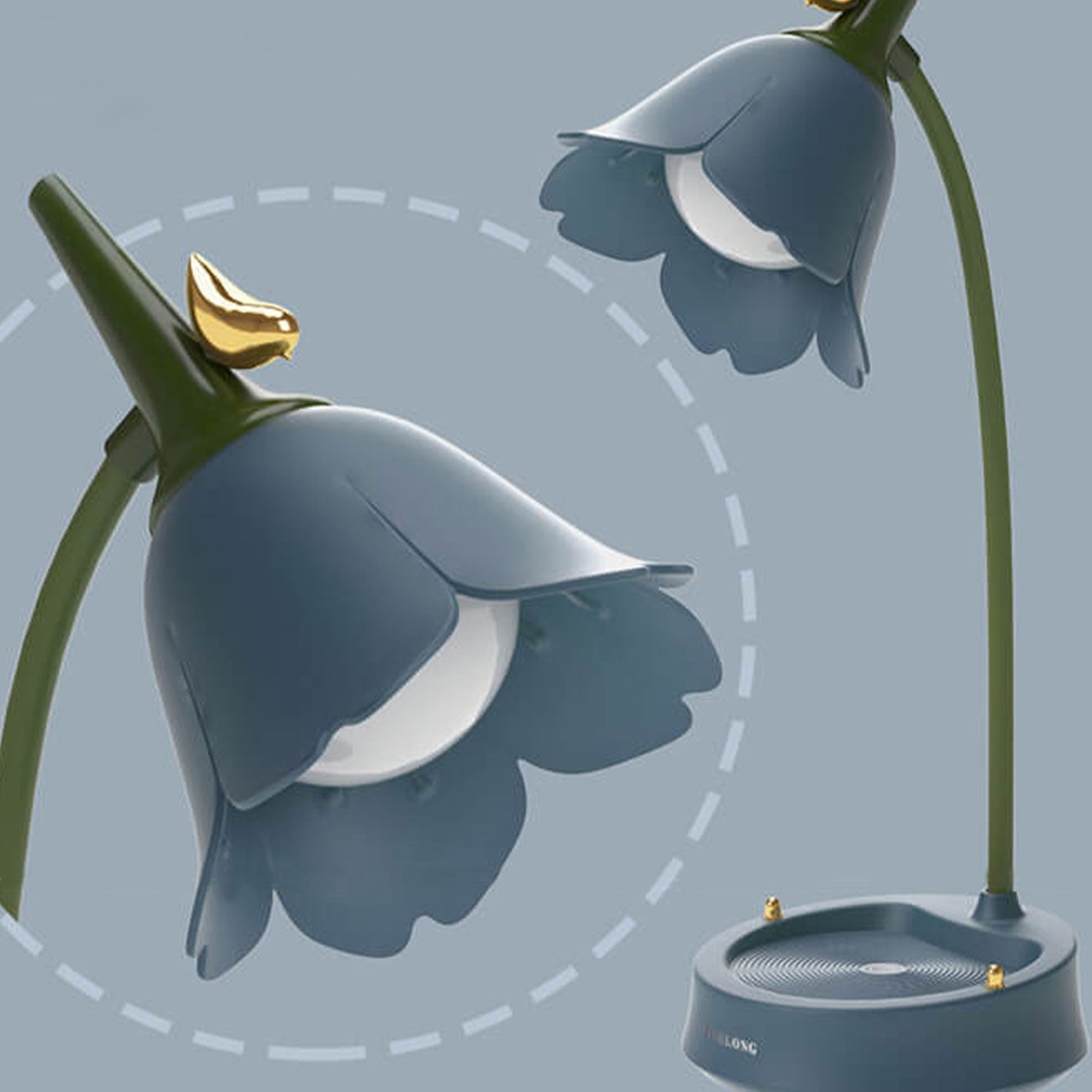ABS Flower Bird Design Table Lamp