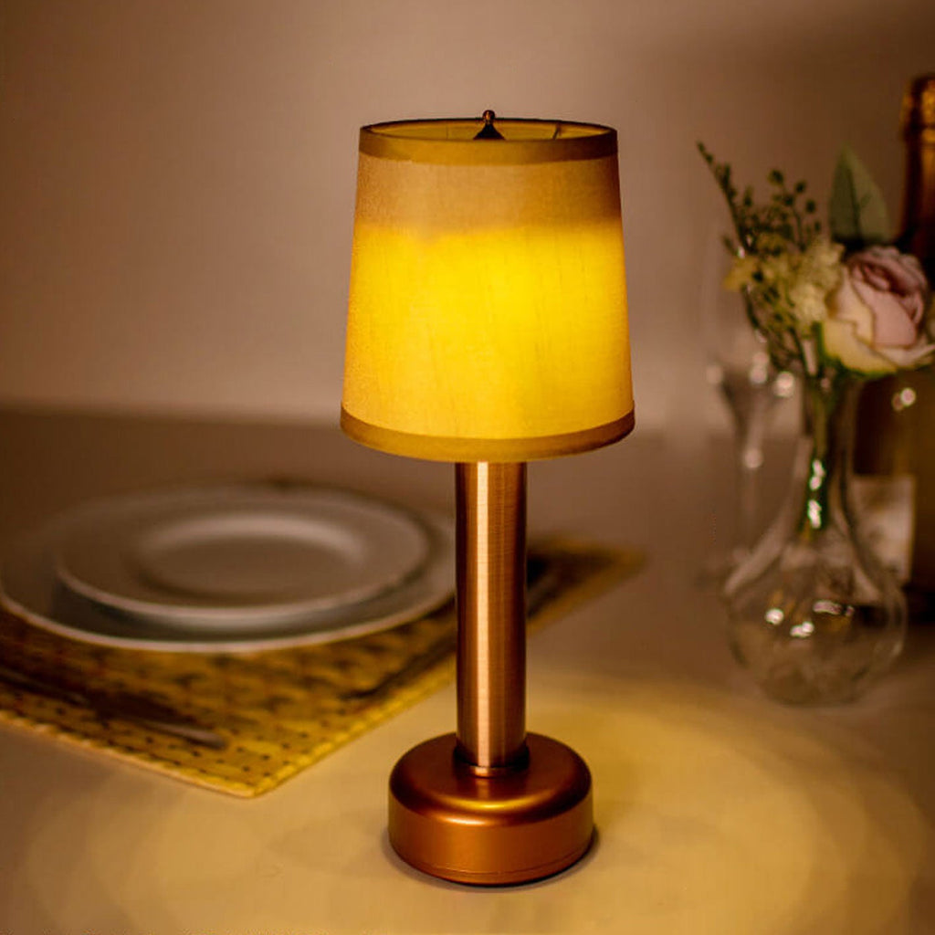 Linen Iron Rechargeable Table Lamp