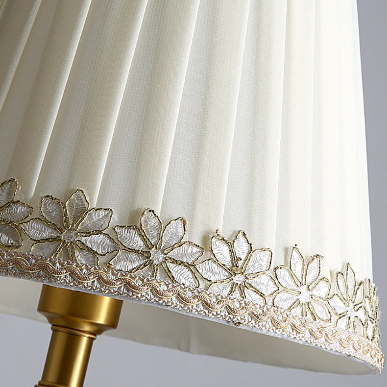 Rose Vase Cylinder Copper Table Lamp