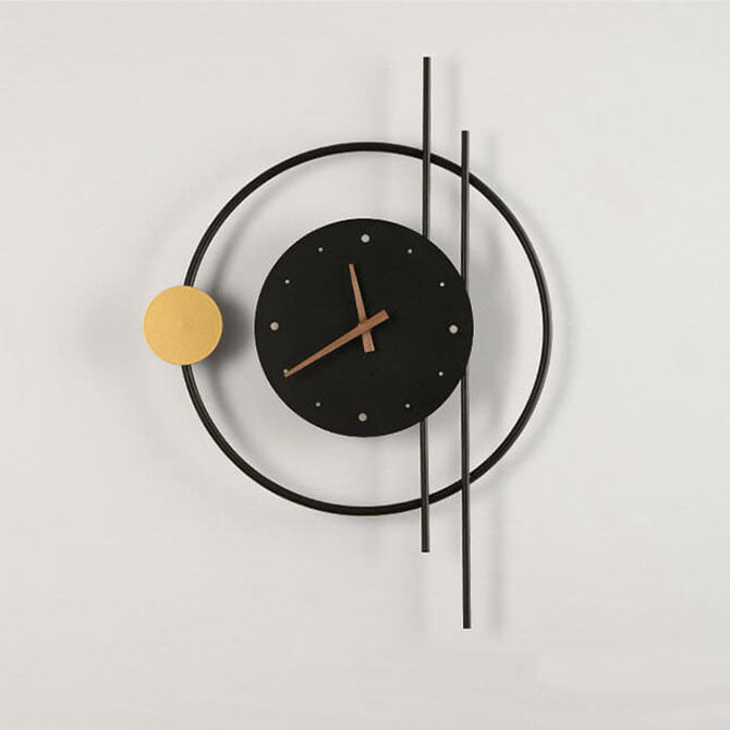 Iron Clock Wall Lamp