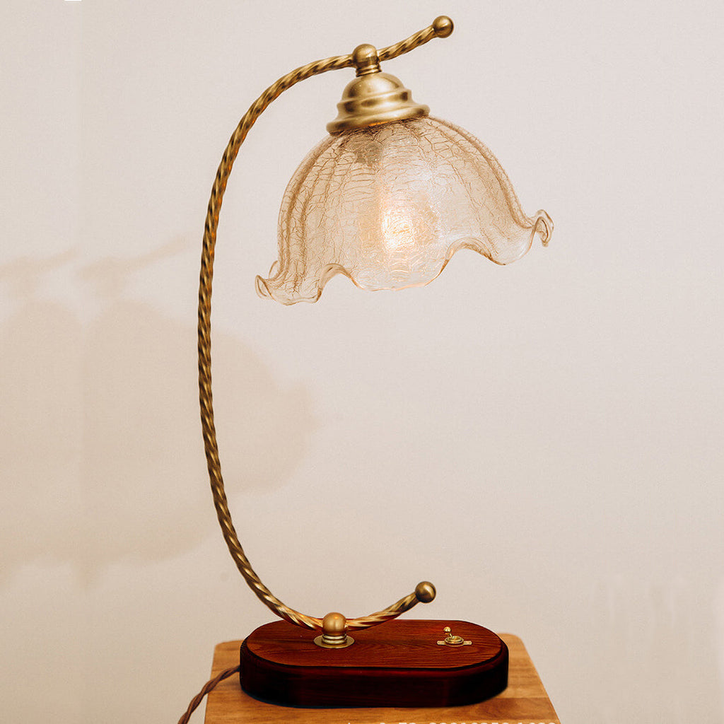 Glass Arc Decorative Table Lamp