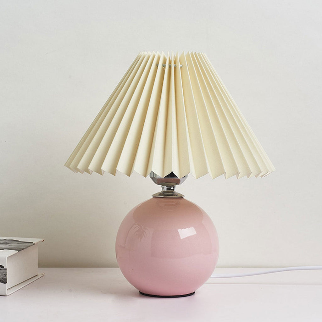 Ceramic Pleated Table Lamp