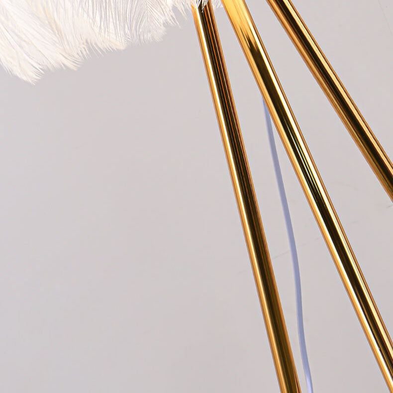 Feather Crown Tripod Floor Lamp