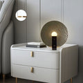 Round Frosted Glass Table Lamp
