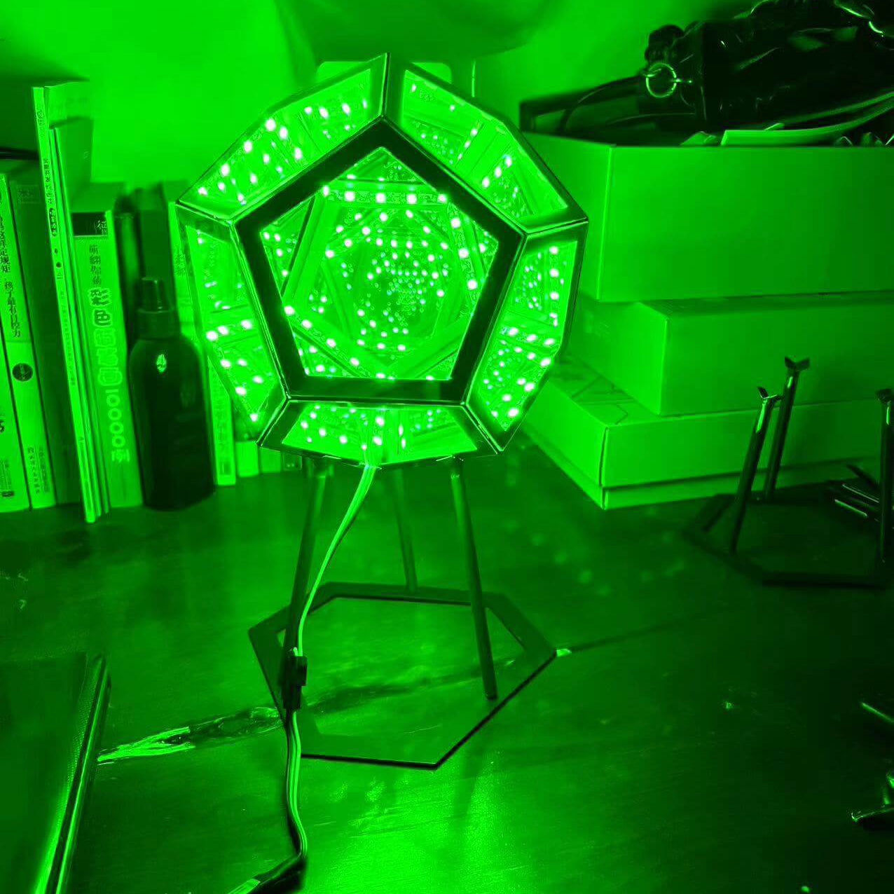 Infinity Dodecahedron Night Table Lamp