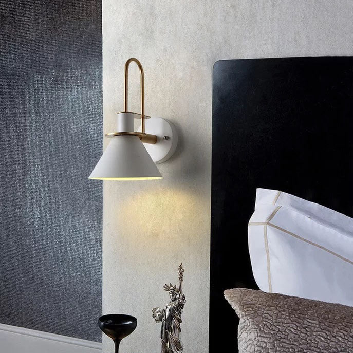Macaron Horn Iron Hallway Wall Lamp
