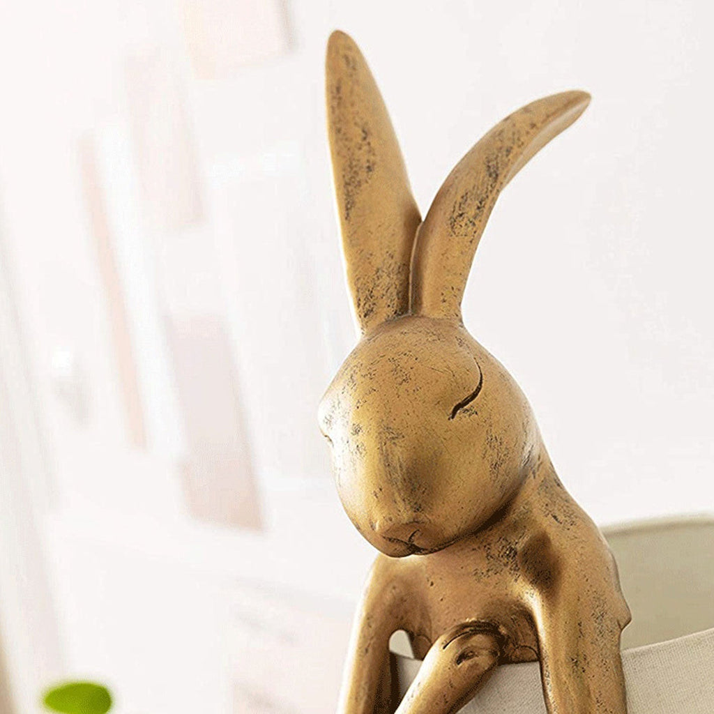 Apron Rabbit Resin Table Lamp