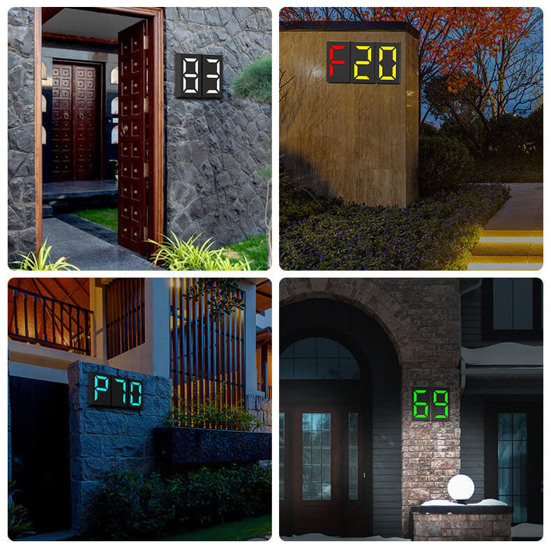 Door Sign Digital RGB Outdoor Light