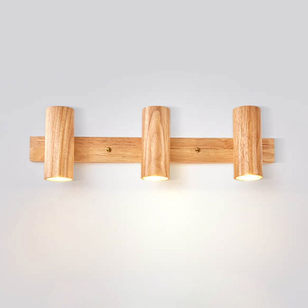 Wood 1/2/3 2-Light Wall Lamp