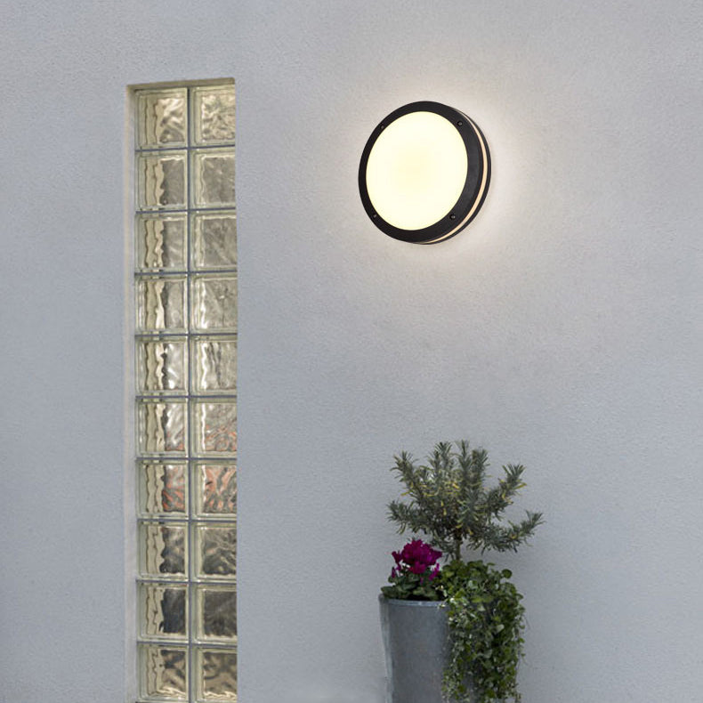 Aluminum Acrylic Circle Round Outdoor Light