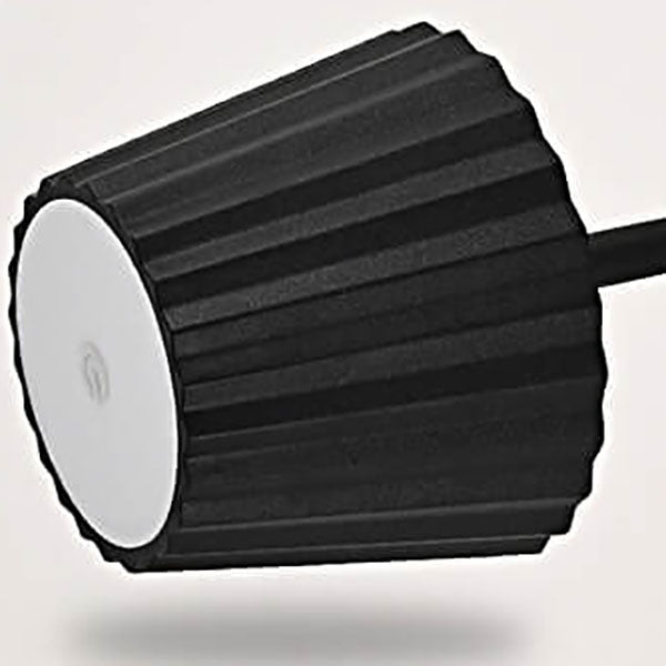 Aluminum Pleated Cone Touch Table Lamp