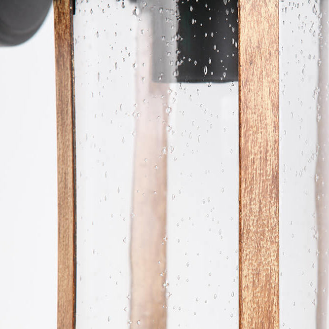 Cylindrical Aluminum Alloy Glass Outdoor Light