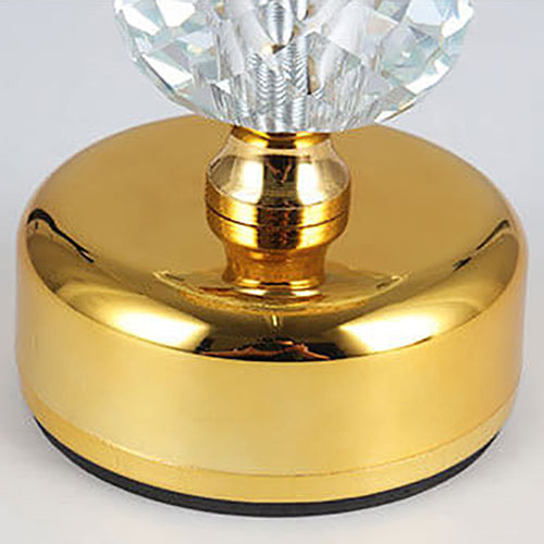 Fabric Crystal Table Lamp