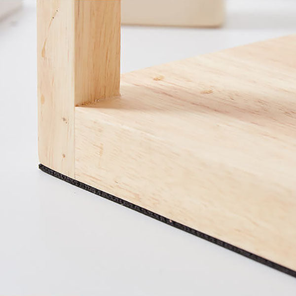 Minimal Rectangular Wooden Melting Table Lamp