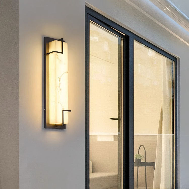 Rectangular Stainless Steel Resin Outdoor Light