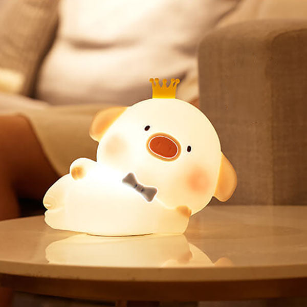 Cute Piggy Silicone Night Table Lamp