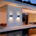 Pure Black Aluminum Angle Outdoor Light