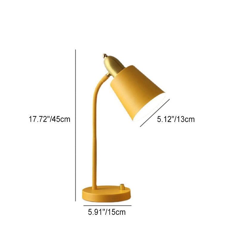 Macaron Wrought Iron Cylinder Table Lamp