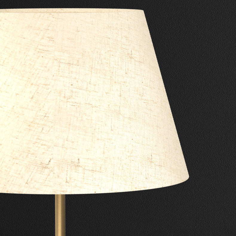 All Brass Fabric Table Lamp