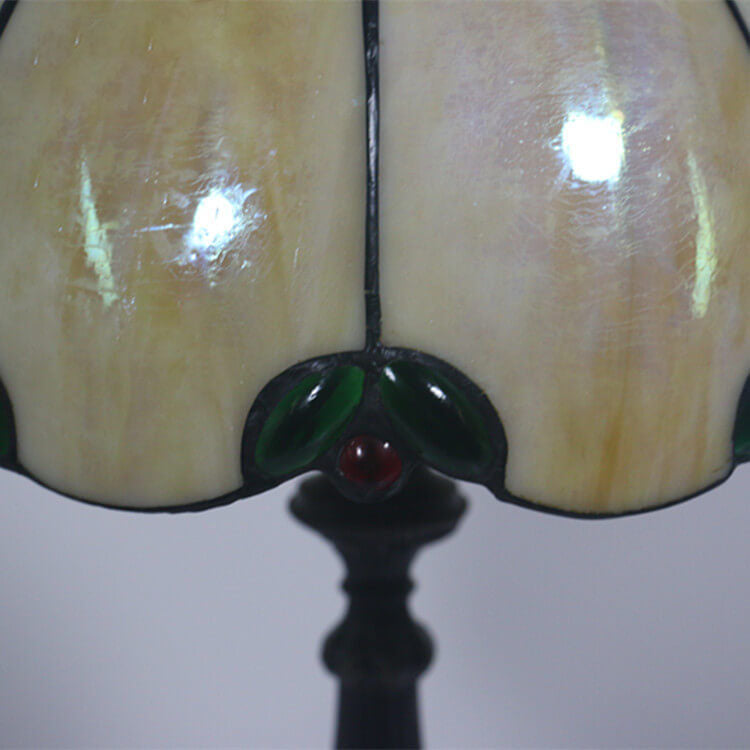 Beige Green Gem Dome Table Lamp
