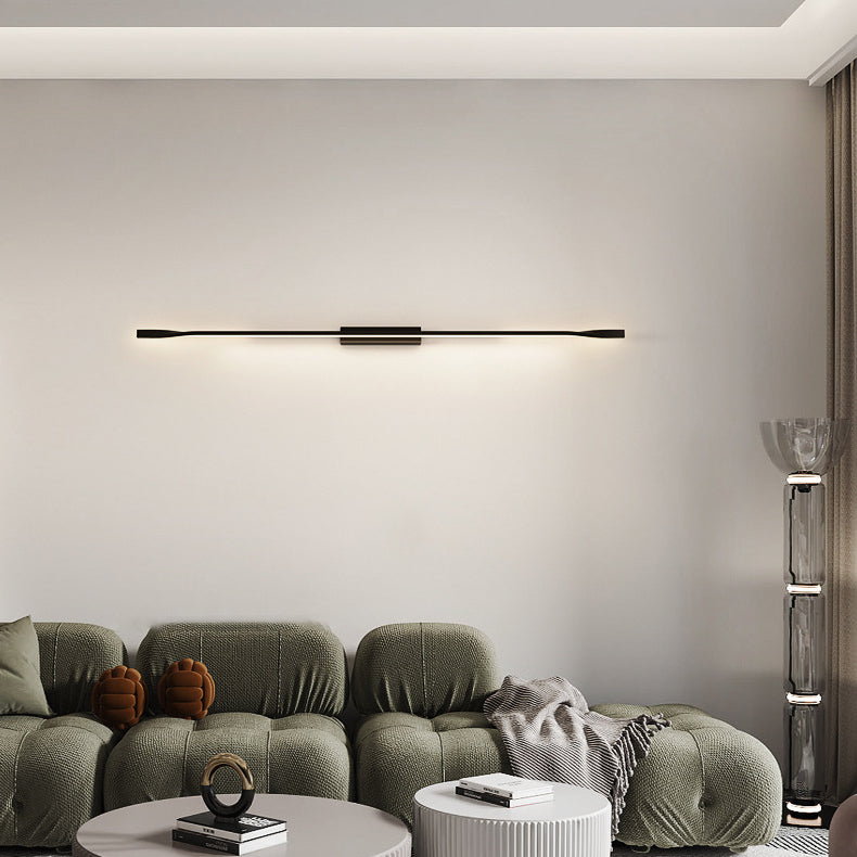 Aluminum Straight Line Silicone Wall Lamp