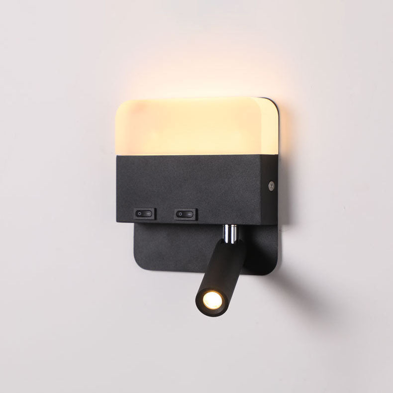 Round Square Acrylic Aluminum Wall Lamp