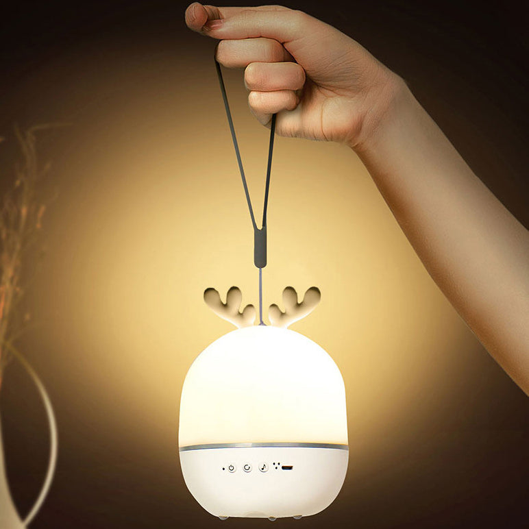 Kids Projectable Round Rabbit Table Lamp