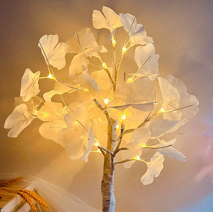 Christmas Lighted Ginkgo Tree Table Lamp