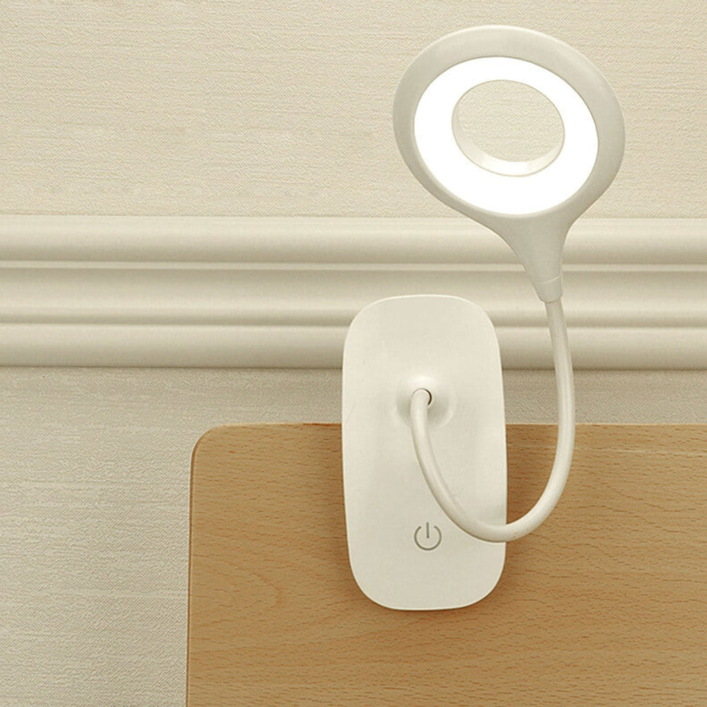 Foldable Round Rechargeable Clips Table Lamp