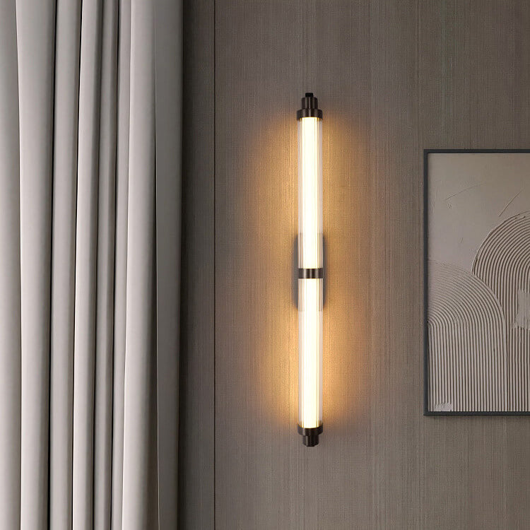 Cylindrical Stainless Steel Acrylic Wall Lamp