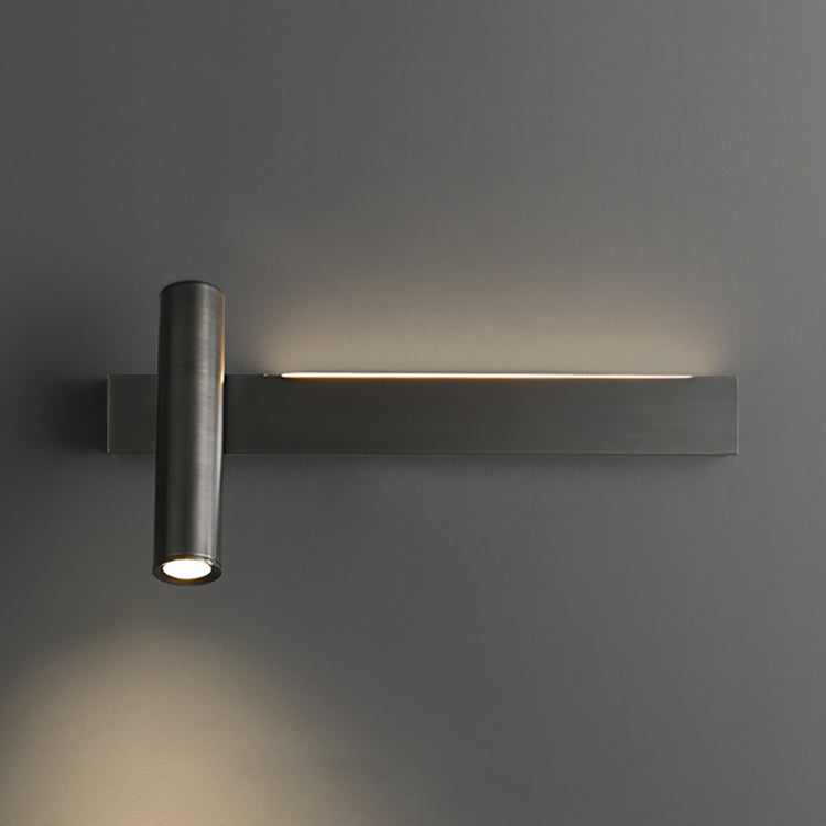 Rectangle Cylinder Full Copper Wall Lamp