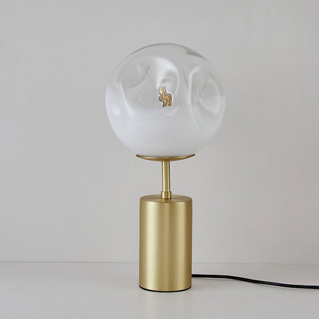 Convex Glass Spherical Table Lamp