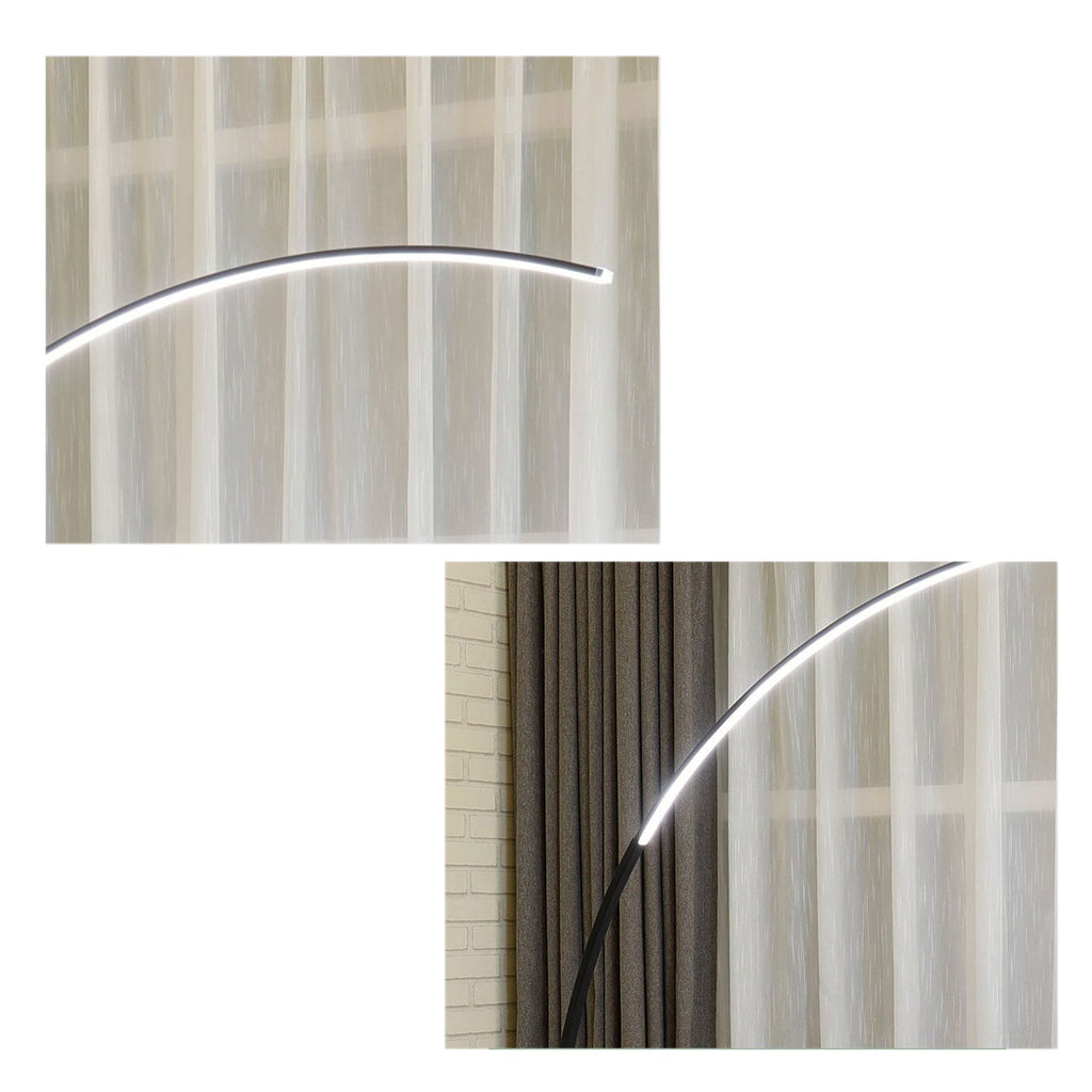 Minimalist Curved Line Aluminum Floor Lamp
