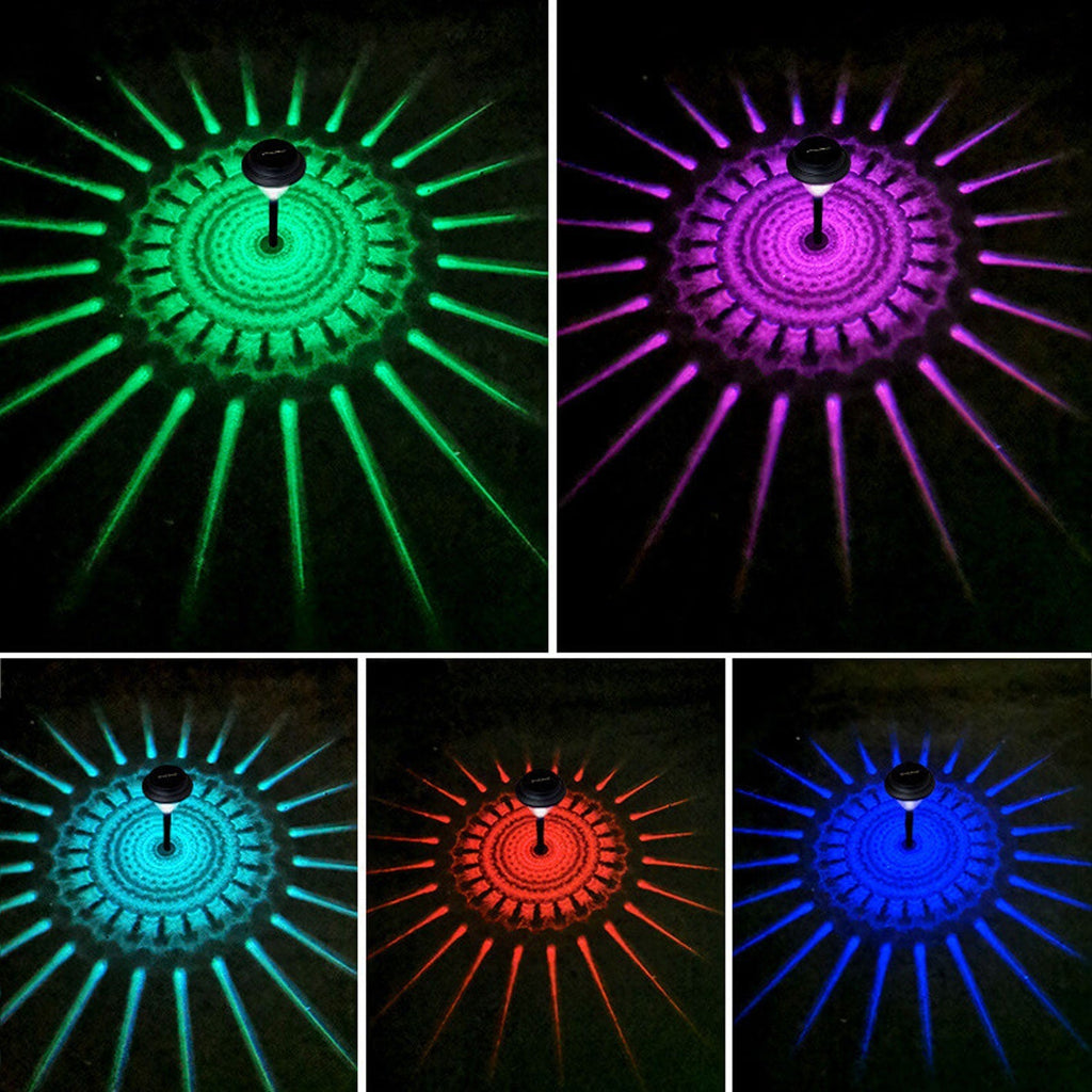Solar Waterproof Circular Divergent Outdoor Light